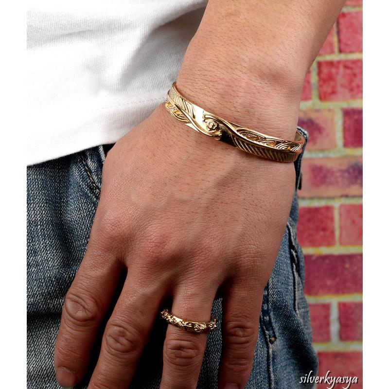 純銀 silver925 バングル インディアンジュエリー フェザー