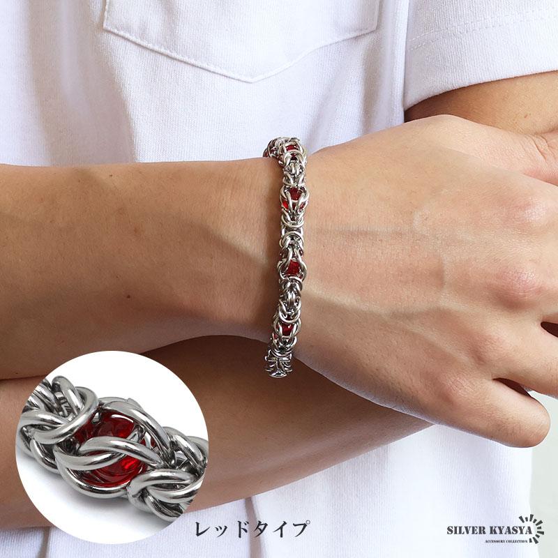 複数買いで最大30％OFFクーポン／ステンレス チェーンブレスレット