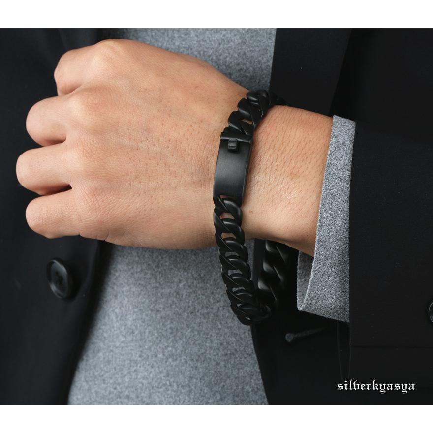 ブラック チェーンブレスレット 喜平チェーン ステンレス ブラック チェーンブレスレット 喜平チェーン ステンレス