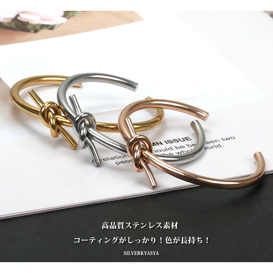 2個で10％OFF 3個で20％OFFクーポン／ステンレス バングル ねじり