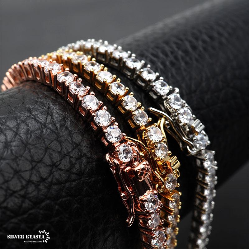 B系 アクセサリー ブレスレット テニスブレスレット ゴールド 金