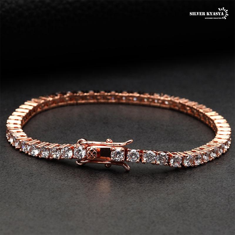 B系 アクセサリー ブレスレット テニスブレスレット ゴールド 金