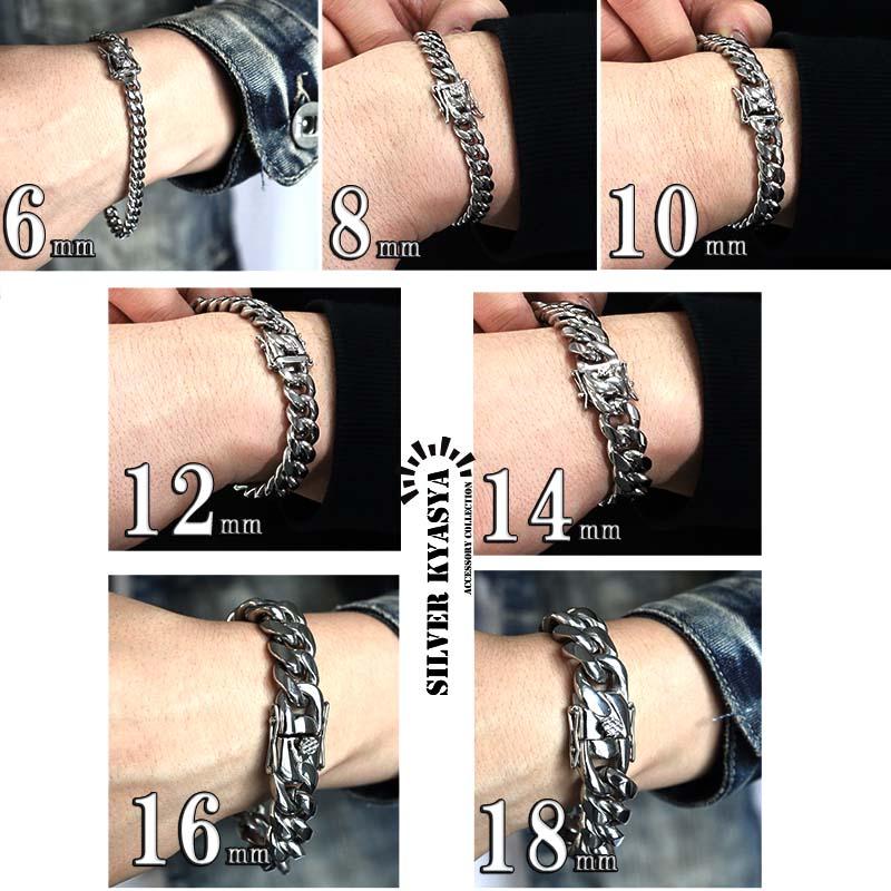 喜平ブレスレット　18K刻印あり　超極厚仕様　シルバー925 シルバー925 喜平ブレスレット 喜平チェーン 極太 幅16mm 中折式925