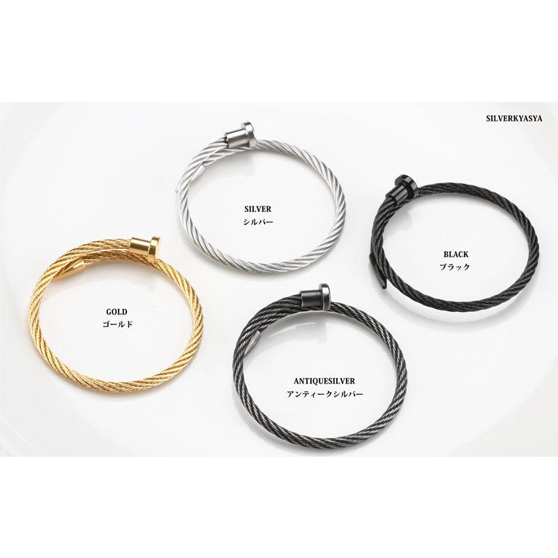 ステンレス ブレスレット メンズ レディース 釘 バングル くぎ ステンレス ブレスレット メンズ レディース 釘 バングル くぎ