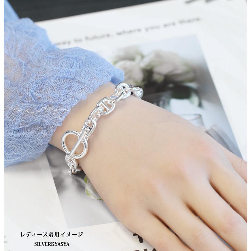 複数買いで最大300円OFFクーポン／太幅 チェーンブレスレット メンズ