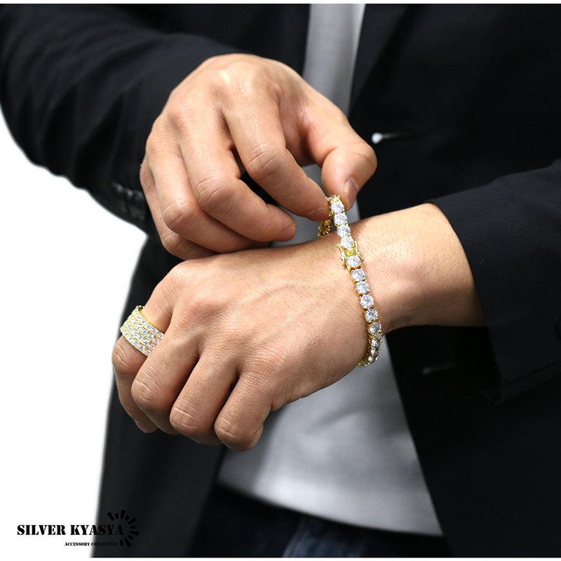 B系 アクセサリー ブレスレット テニスブレスレット 太め 太幅 B系 アクセサリー ブレスレット テニスブレスレット 太め 太幅
