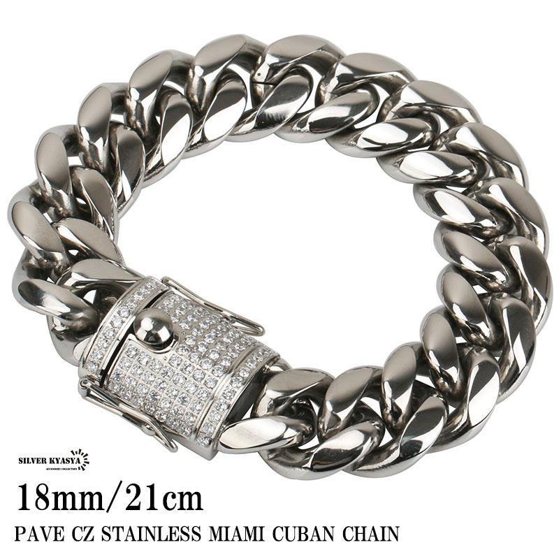 2個で10％OFF 3個で20％OFFクーポン／ステンレス 幅18mm 極太 喜平 