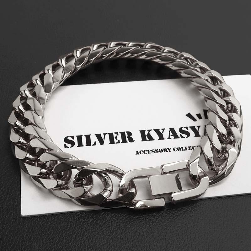 新！リニューアル 短いサイズ追加 ステンレス 定番 ダブル喜平