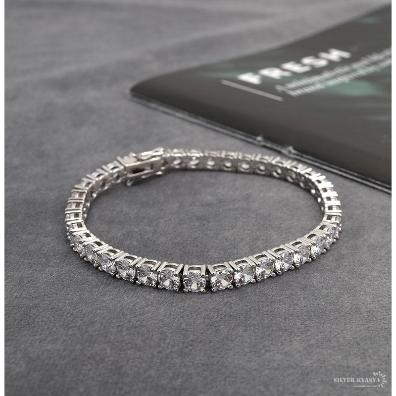 B系 ブレスレット テニスブレスレット 太め 幅5mm メンズ B系 ブレスレット テニスブレスレット 太め 幅5mm メンズ