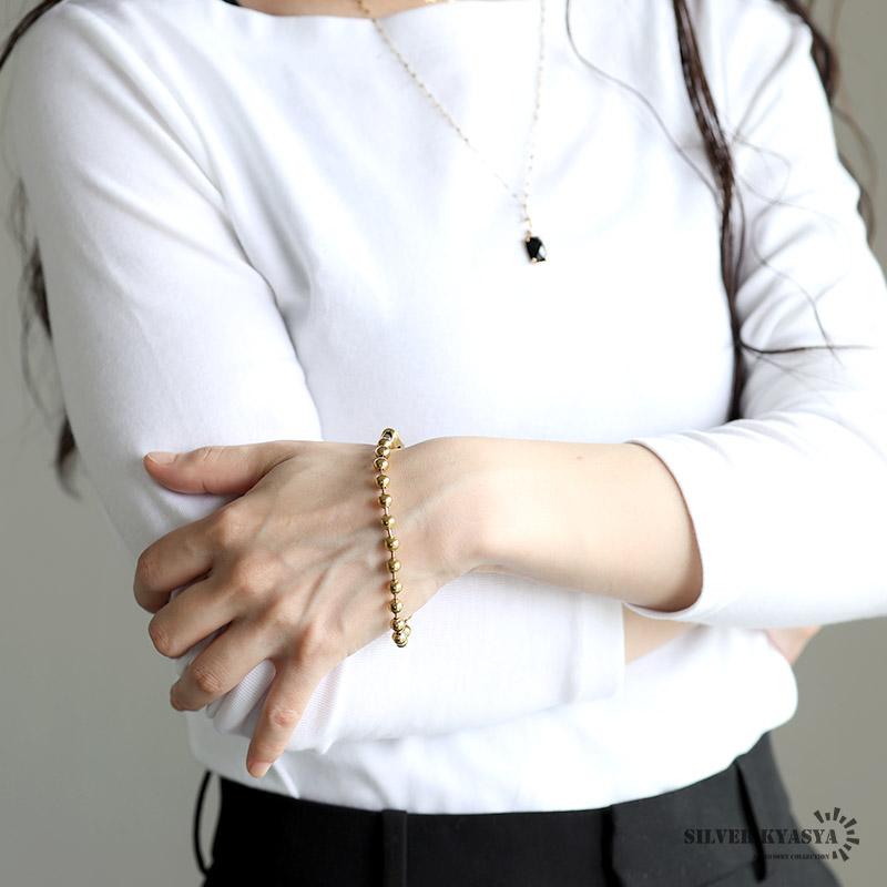 ラージボールブレスレット ゴールド 18k gp gold ステンレス ラージボールブレスレット ゴールド 18k gp gold ステンレス