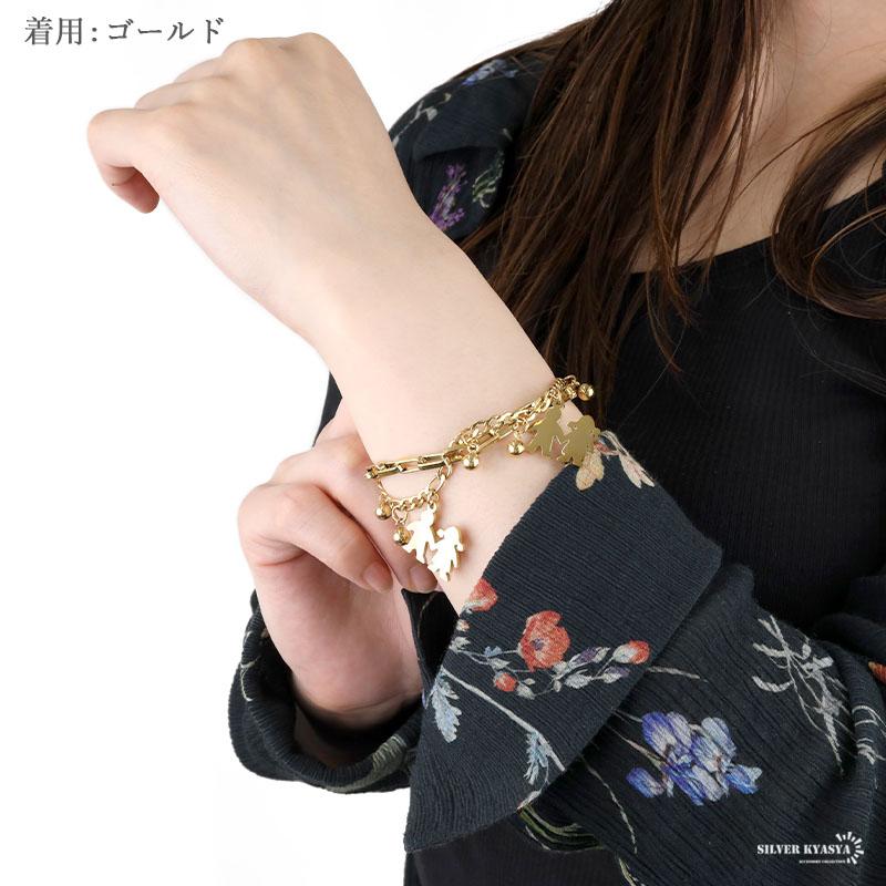 複数買いで最大30％OFFクーポン／チャームブレスレット ステンレス