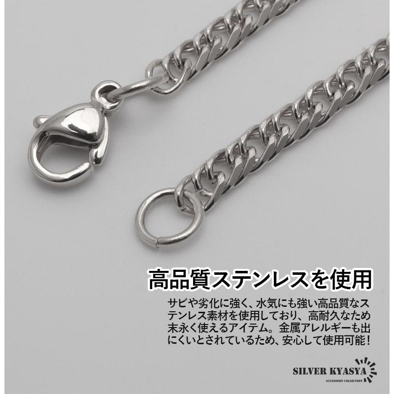 幅3mm ステンレス ダブル喜平チェーンブレスレット 6面カット