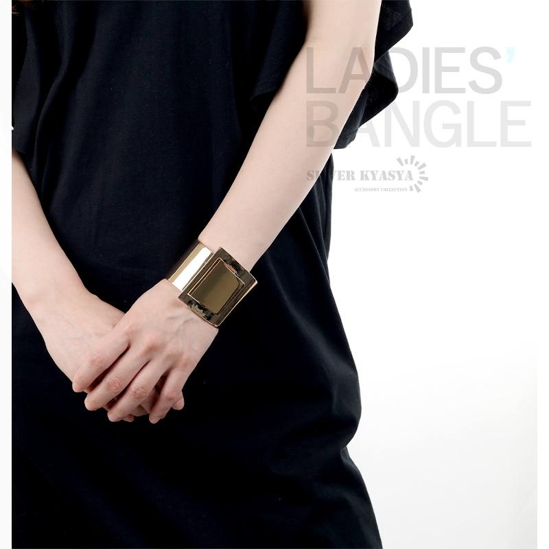 ベルトバングル ワイドバングル シンプルバングル 太め 幅広