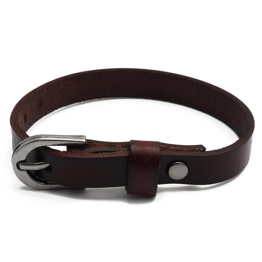 GOYARD ブレスレット レザー ブラウン ブラック ブレスレット メンズ レザー 本革 牛 ベルト バックル 6色 カラー