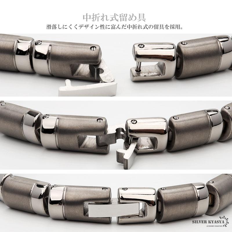 ＼2個で10％OFF 3個で20％OFFクーポン／純チタン 60粒 ゲルマニウムブレスレット シルバー Titanium チタンブレスレット 軽い スポーツ 磁力 磁性 爆買の画像
