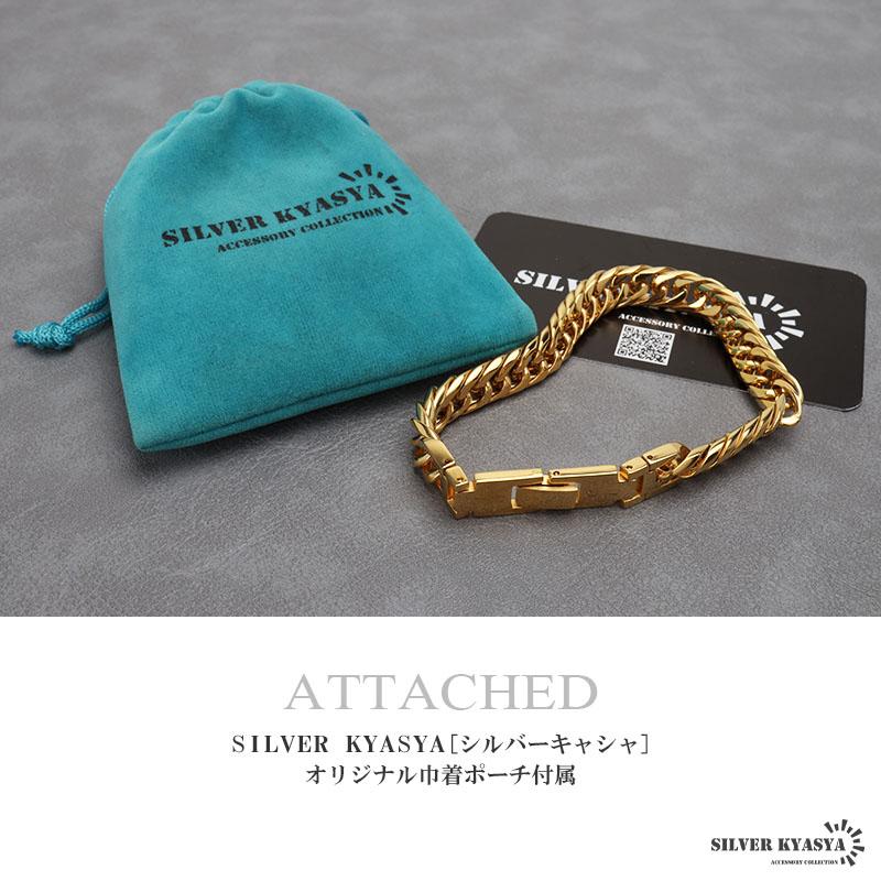 純チタン ダブル喜平チェーンブレスレット 6面カット 磁気ブレスレット