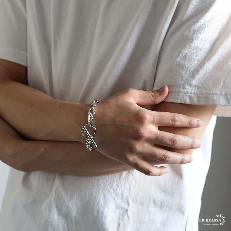 アンカーチェーンブレスレット マンテルブレスレット 太幅 ごつめ