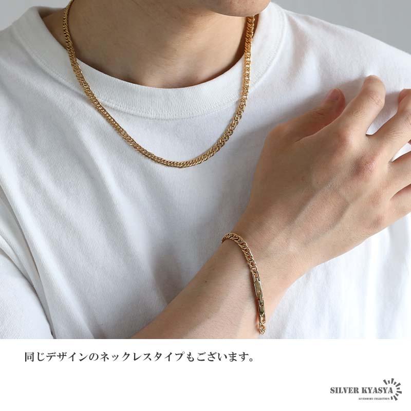 純チタン製 軽い ダブル喜平チェーンブレスレット チタンブレスレット