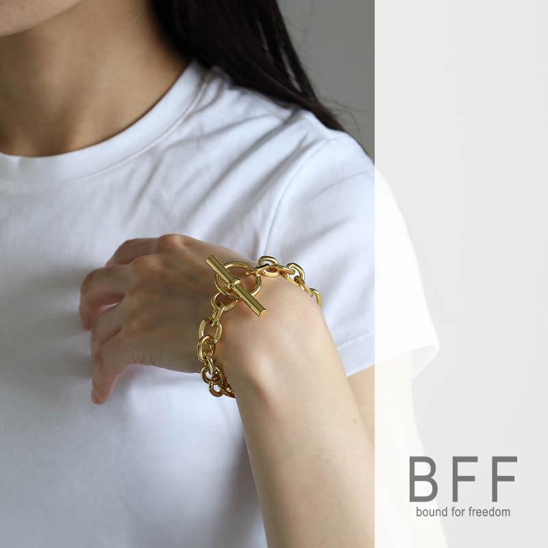BFF ブランド マンテル チェーンブレスレット 太幅 ワイド BFF ブランド マンテル チェーンブレスレット 太幅 ワイド