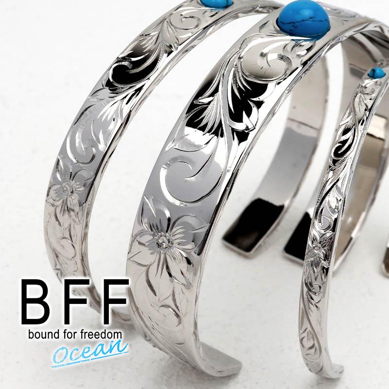 極美品✨ロノ BF006 ハワイアンジュエリー #6 バングル 925 フラット