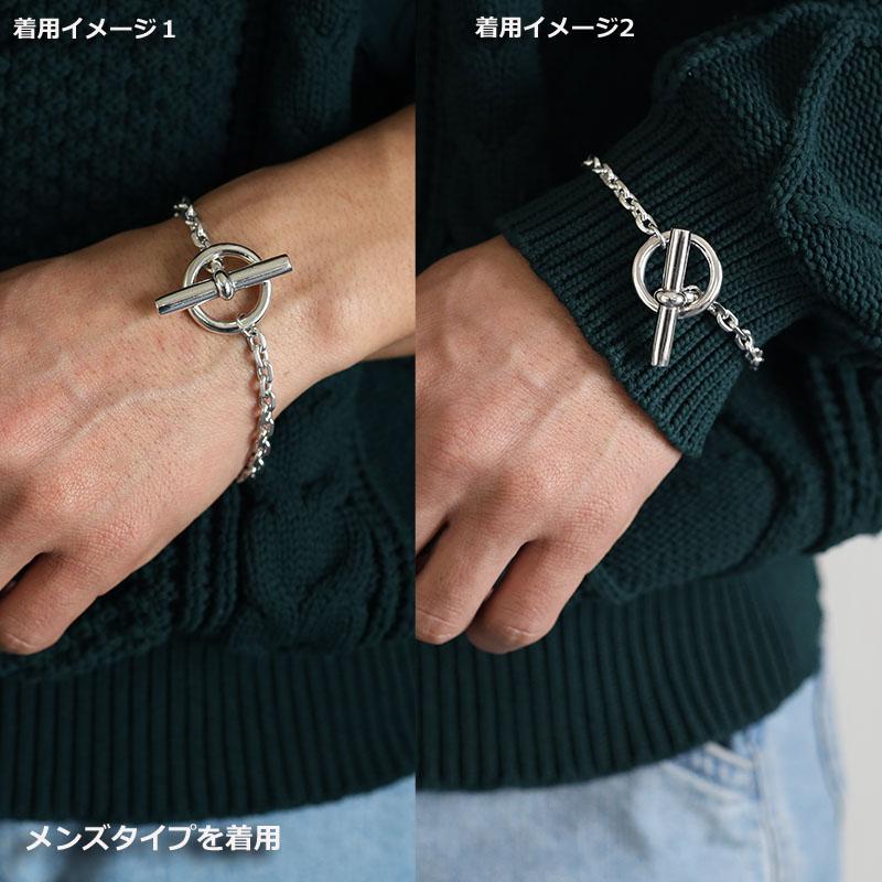 BFF ブランド 幅5mm マンテル チェーンブレスレット 細め メンズ