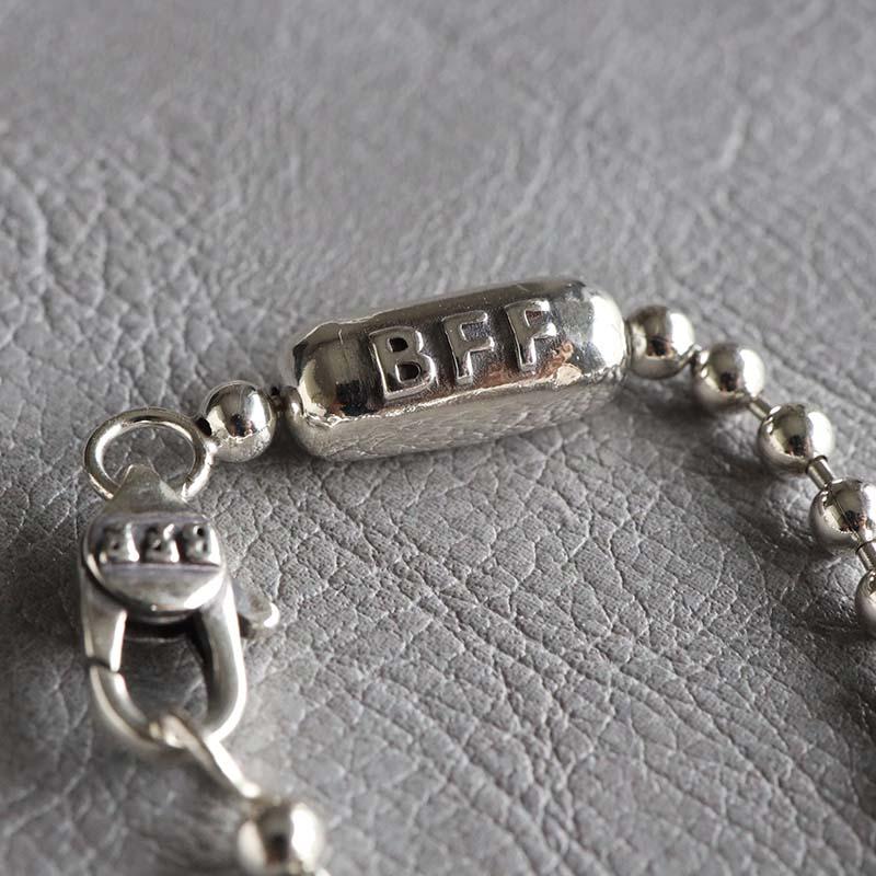 BFF ブランド ボールチェーン ブレスレット メンズ 幅3mm シンプル
