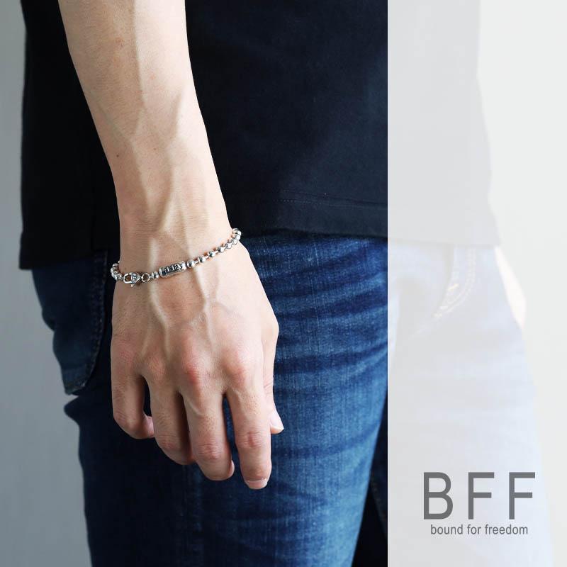 BFF ブランド ボールチェーン ブレスレット メンズ 幅5mm シンプル