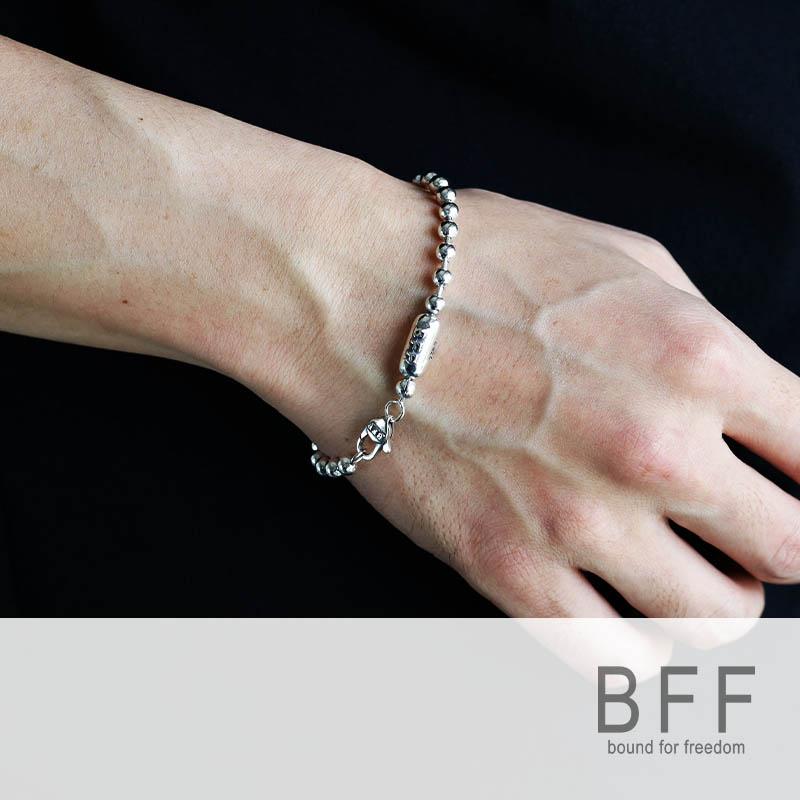 BFF ブランド ボールチェーン ブレスレット メンズ 幅5mm シンプル
