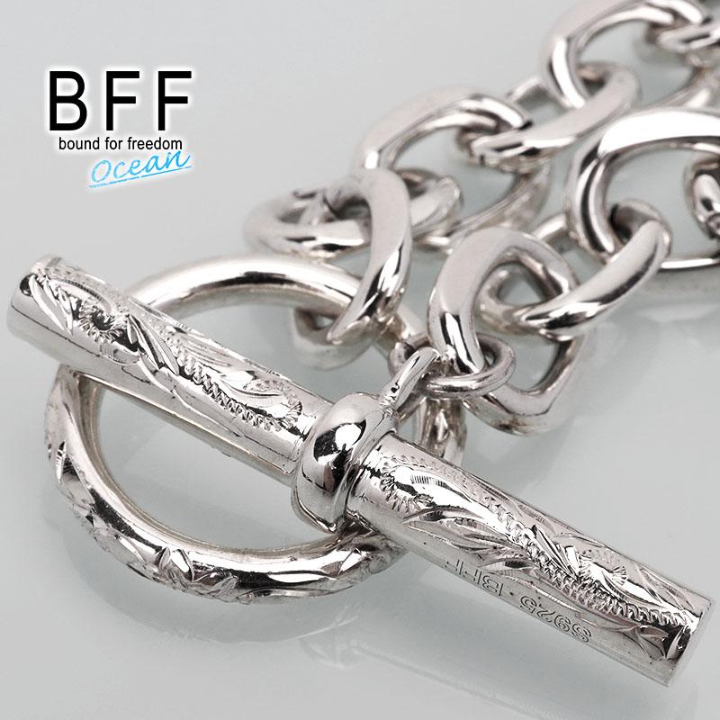 BFF ブランド ハワイアン マンテル 11mm シルバー925 チェーン BFF ブランド ハワイアン マンテル 11mm シルバー925 チェーン