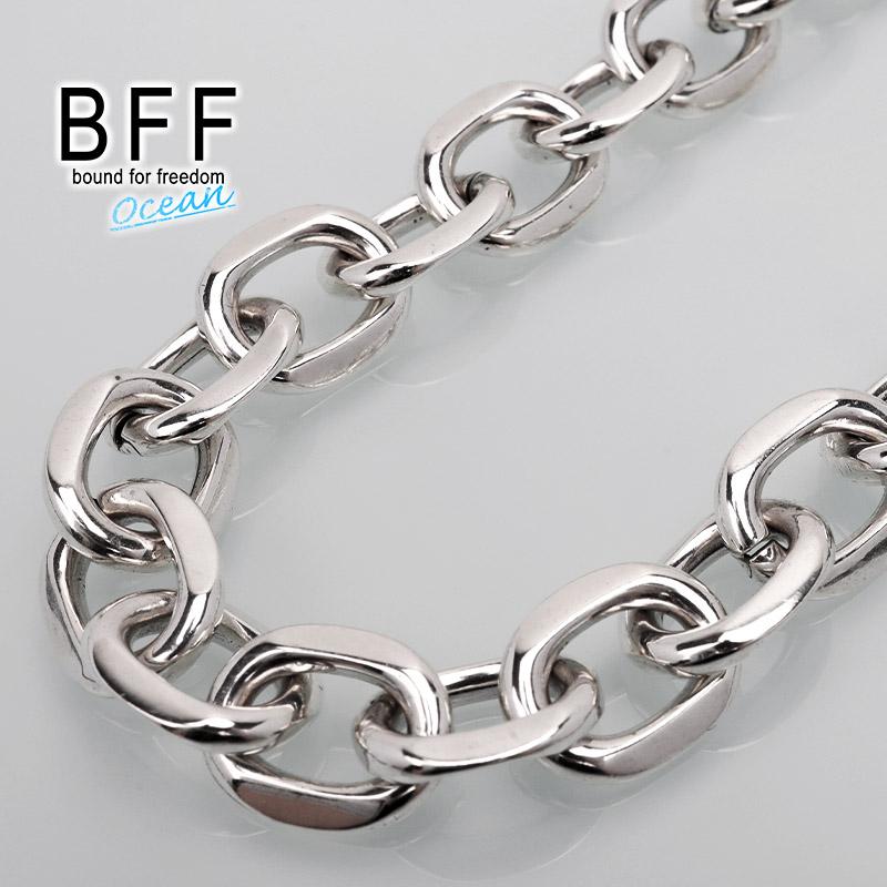 BFF ブランド ハワイアン マンテル 11mm シルバー925 チェーン BFF ブランド ハワイアン マンテル 11mm シルバー925 チェーン