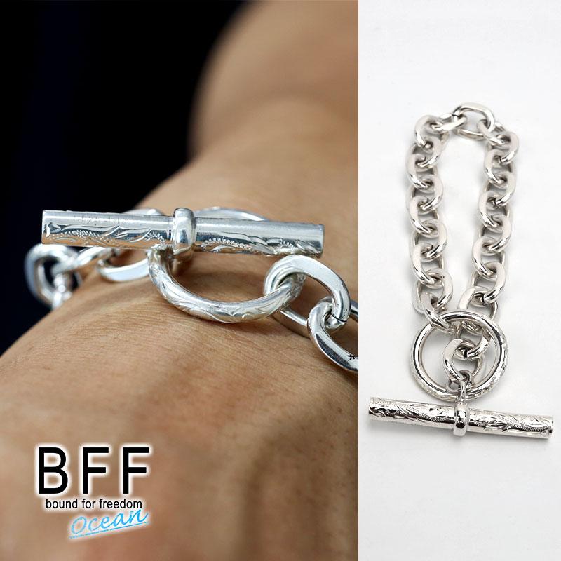 BFF ブランド ハワイアン マンテル 11mm シルバー925 チェーン BFF ブランド ハワイアン マンテル 11mm シルバー925 チェーン