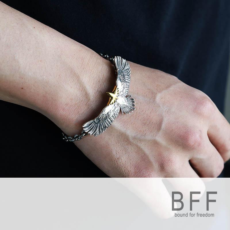 BFF ブランド イーグルブレスレット シルバー925 チェーンブレスレット