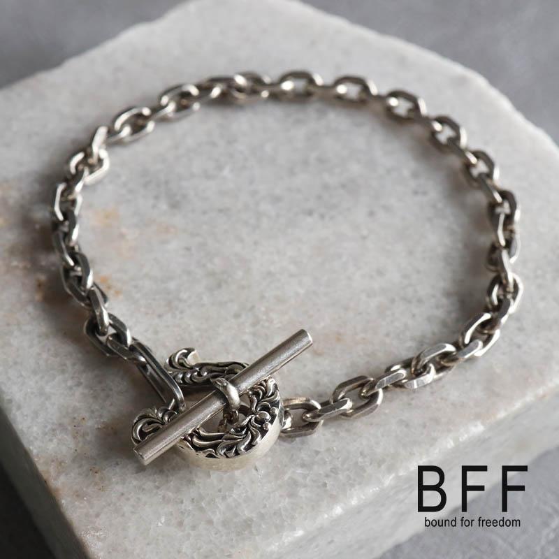 BFF ブランド 馬蹄 マンテルブレスレット シルバー925 唐草 チェーン