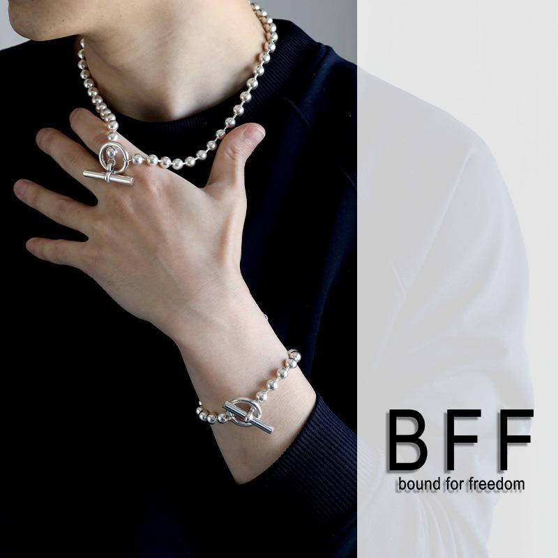 BFF ブランド シルバー925 ボールチェーンブレスレット マンテル