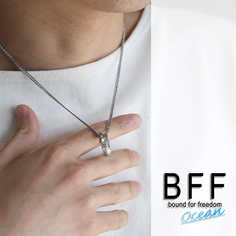 複数買いで最大300円OFFクーポン／BFF ブランド リングネックレス
