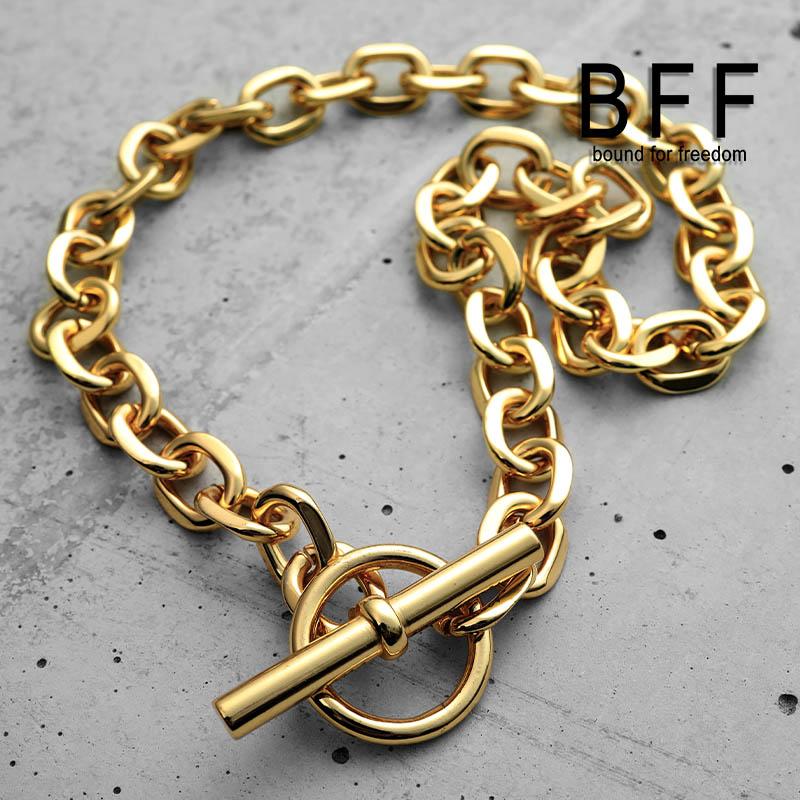 BFF ブランド マンテル チェーンネックレス 太幅 ワイド BFF ブランド マンテル チェーンネックレス 太幅 ワイド