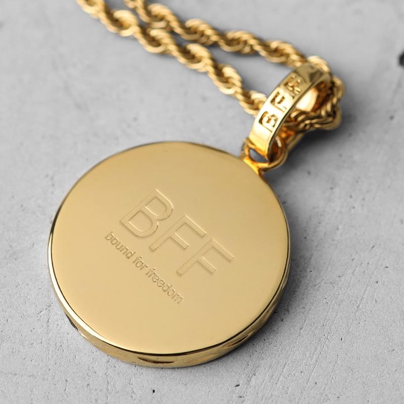 複数買いで最大300円OFFクーポン／BFF ブランド コインネックレス 