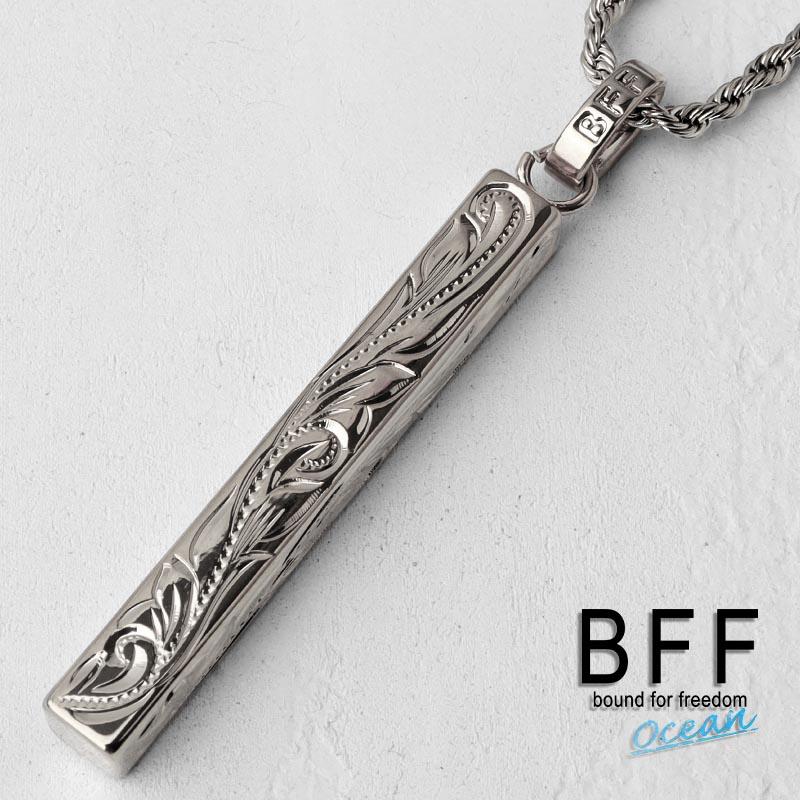 BFF ブランド スティックネックレス シルバー 銀色 silver Lサイズ 