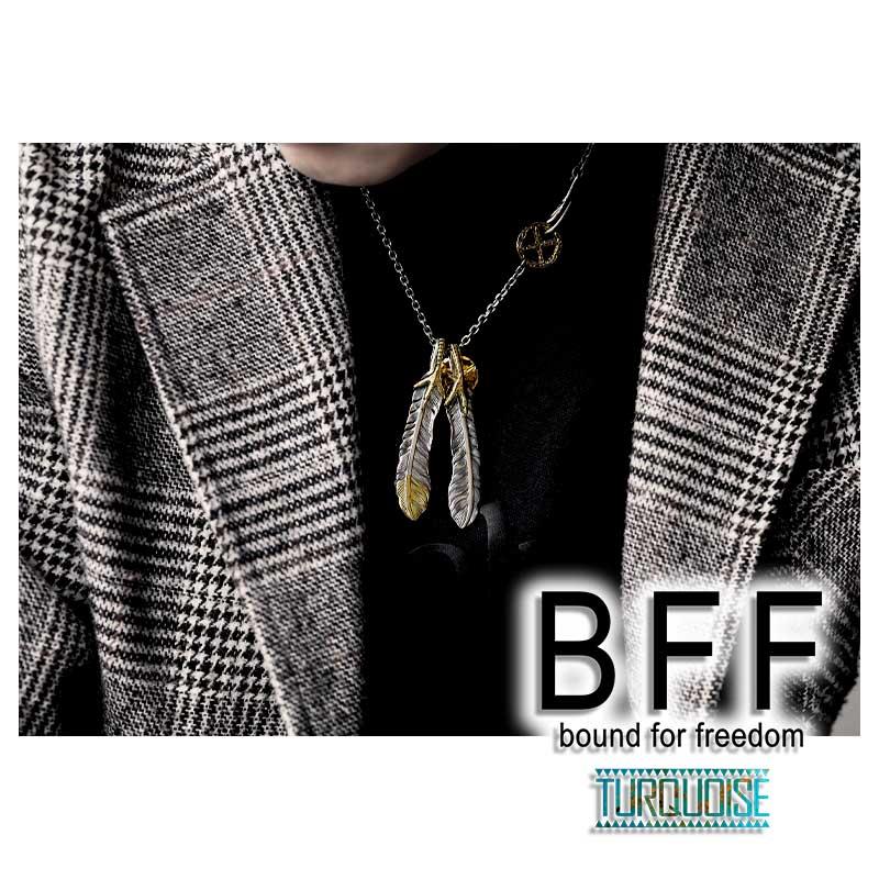 複数買いで最大300円OFFクーポン／BFF ブランド フェザーネックレス