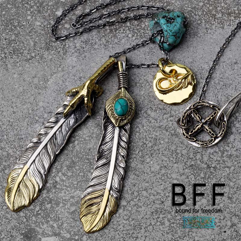 BFF ブランド フェザーネックレス メンズ シルバー925 上金 先金 BFF ブランド フェザーネックレス メンズ シルバー925 上金 先金