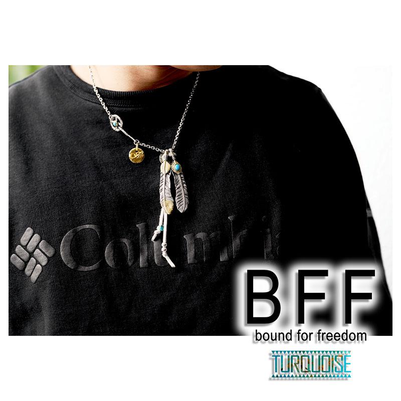 複数買いで最大300円OFFクーポン／BFF ブランド フェザーネックレス