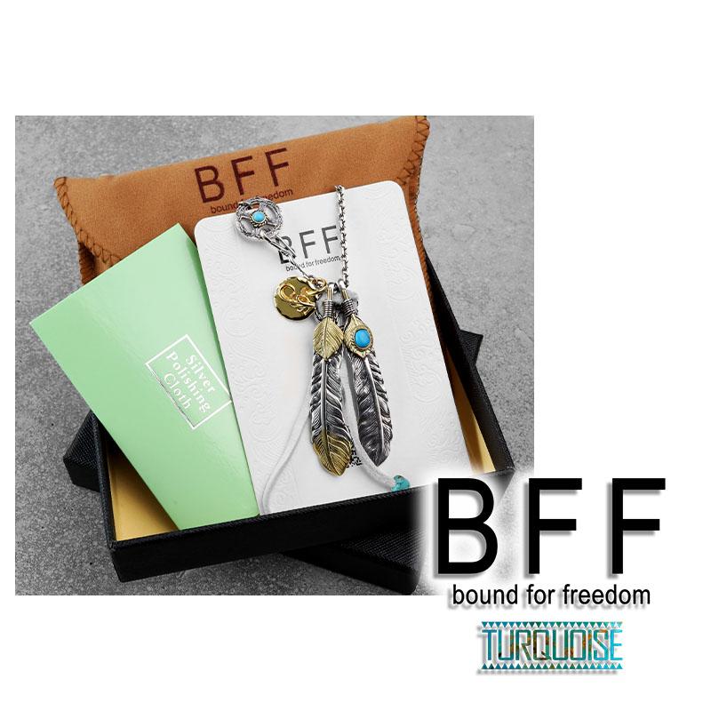 複数買いで最大300円OFFクーポン／BFF ブランド フェザーネックレス