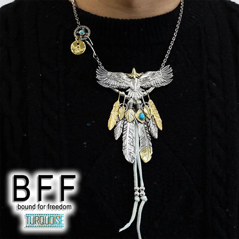 複数買いで最大30％OFFクーポン／BFF ブランド イーグルネックレス
