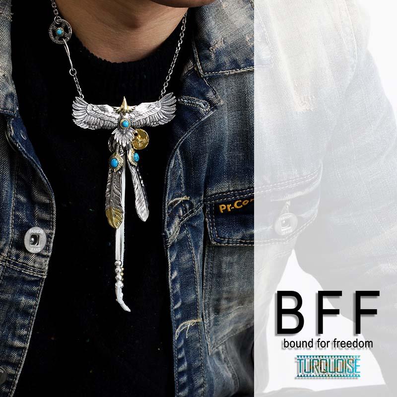 3連休限定 MAX25％OFFクーポン／BFF ブランド イーグルネックレス