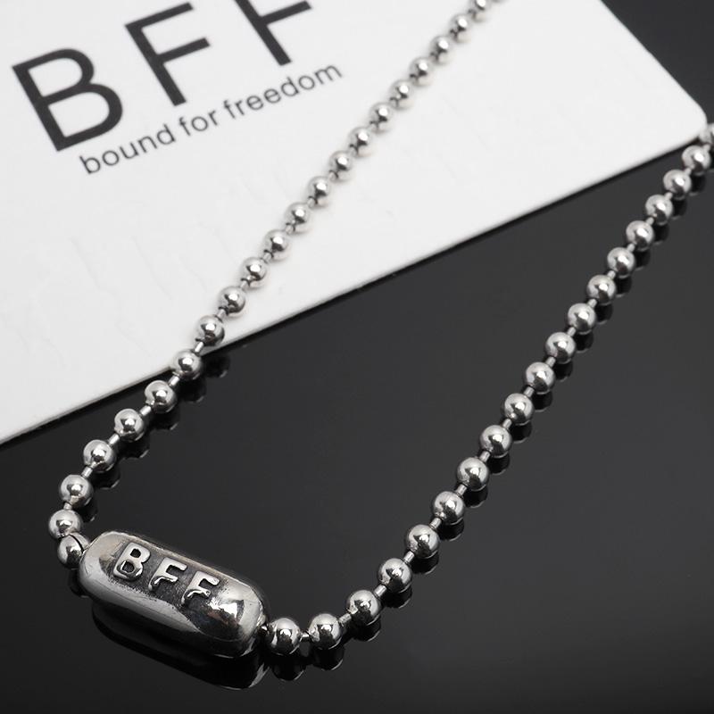 BFF ブランド ボールチェーン ネックレス メンズ 幅3mm シンプル