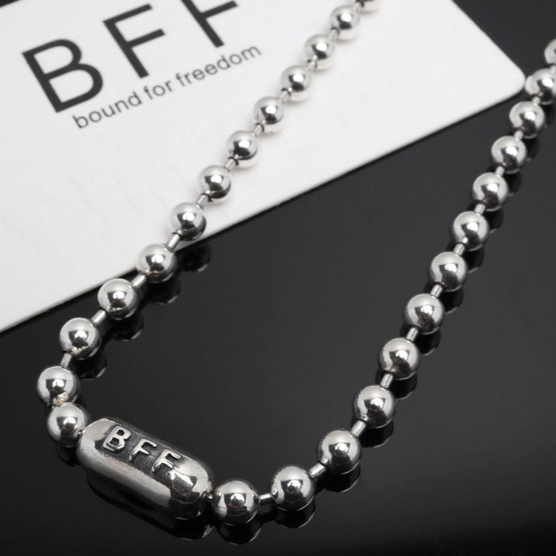 BFF ブランド ボールチェーン ネックレス メンズ 幅5mm シンプル