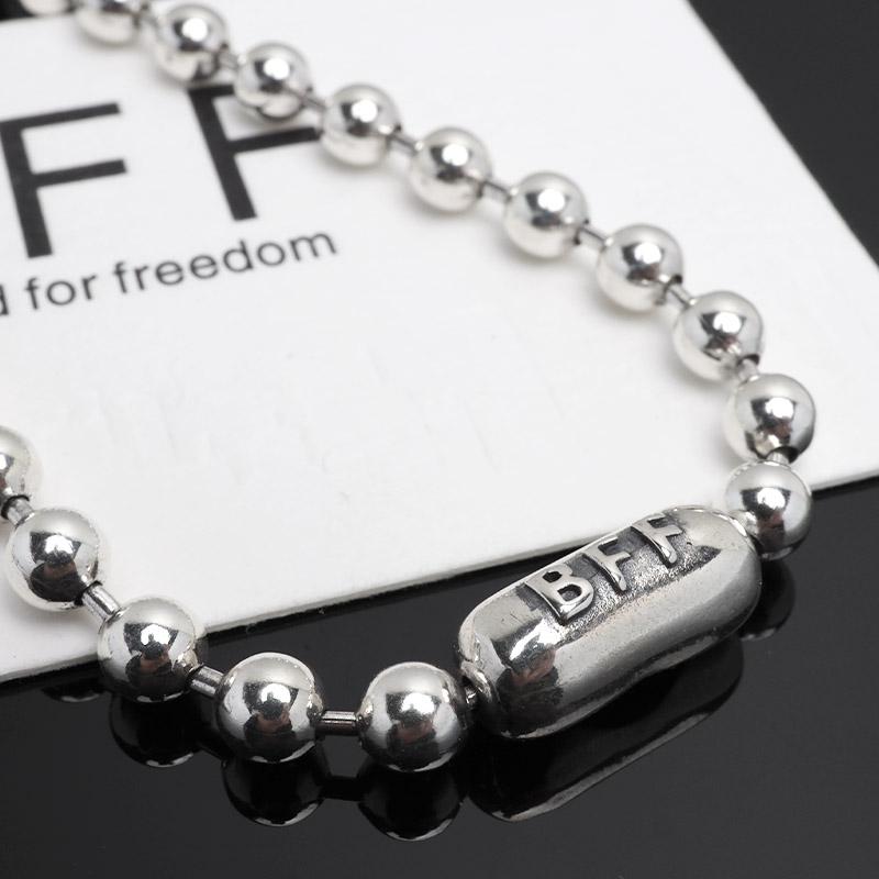 BFF ブランド ボールチェーン ネックレス メンズ 幅5mm シンプル