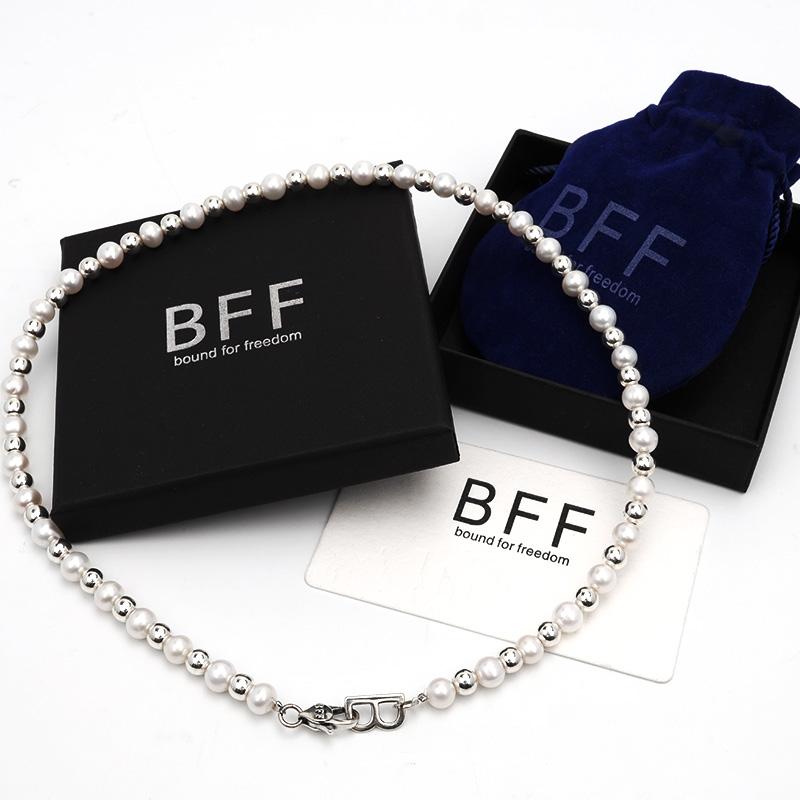 BFF ブランド パール ネックレス メンズ 天然 淡水パール BFF ブランド パール ネックレス メンズ 天然 淡水パール