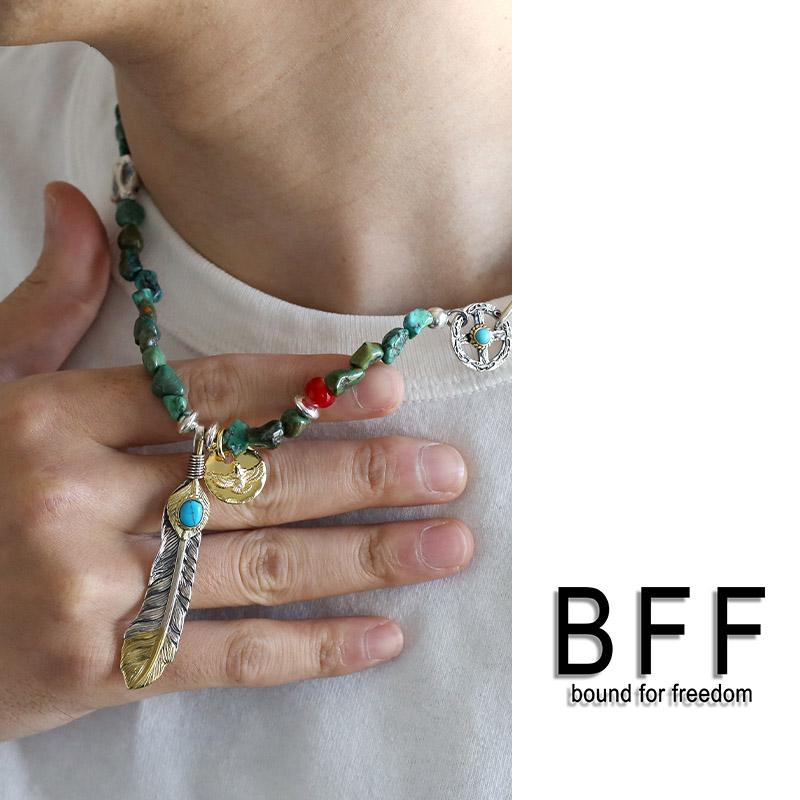 複数買いで最大300円OFFクーポン／BFF ブランド フェザーネックレス