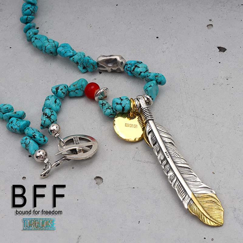 複数買いで最大300円OFFクーポン／BFF ブランド フェザーネックレス